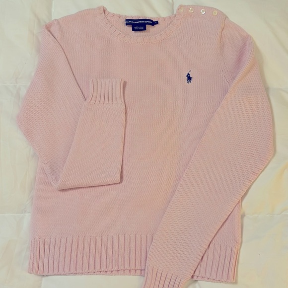 Ralph Lauren Sweaters - EUC Ralph Lauren pink sweater, Size L